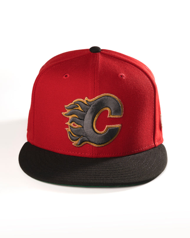 CALGARY FLAMES DARK MODE 59FIFTY FITTED HAT