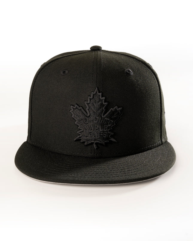 TORONTO MAPLE LEAFS BLACKOUT 59FIFTY FITTED HAT