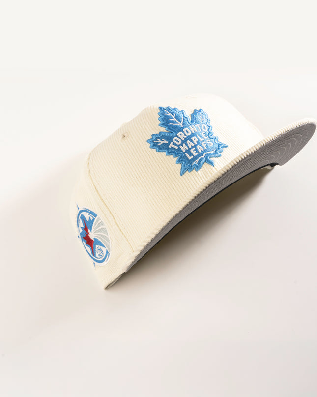 TORONTO MAPLE LEAFS OFF-WHITE CORD 59FIFTY FITTED HAT
