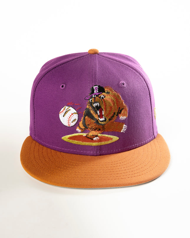 FRESNO GRIZZLIES GRAPE MAUL 59FIFTY FITTED HAT