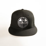EDMONTON OILERS JET BLACK 59FIFTY FITTED HAT