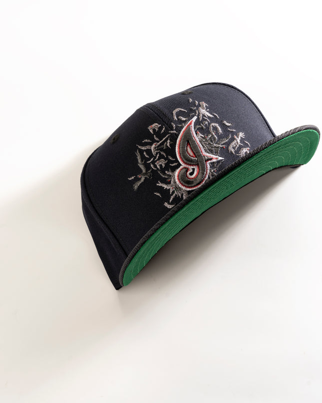 CLEVELAND INDIANS MIDNIGHT CROWS 59FIFTY FITTED HAT