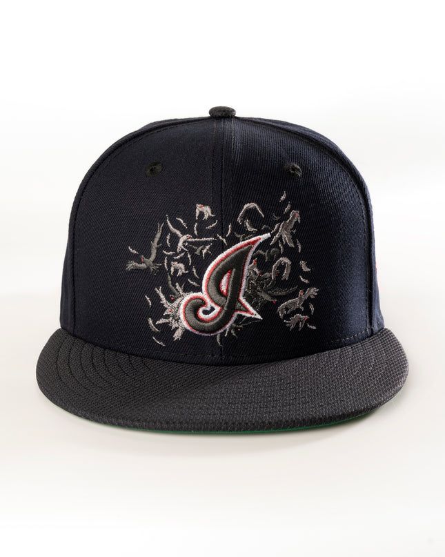 CLEVELAND INDIANS MIDNIGHT CROWS 59FIFTY FITTED HAT