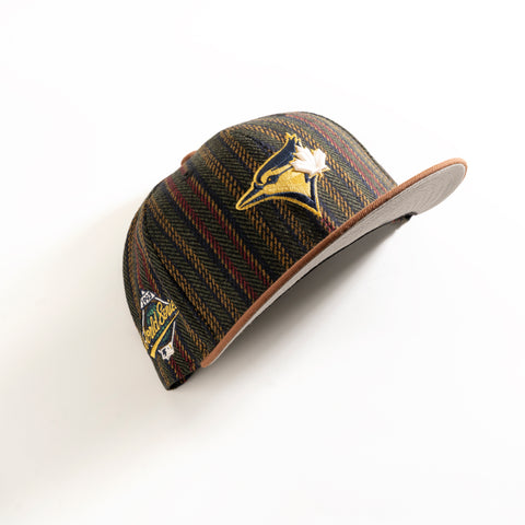 TORONTO BLUE JAYS VINTAGE HERRINGBONE 59FIFTY FITTED HAT