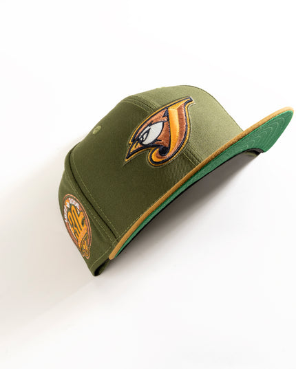 TORONTO BLUE JAYS OLIVE DYNASTY 59FIFTY FITTED HAT