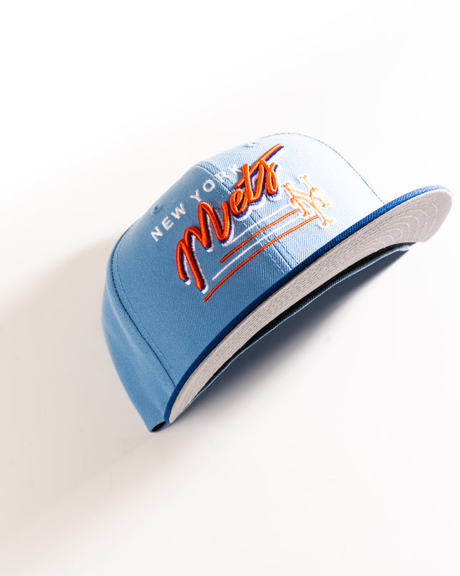 NEW YORK METS SCRIPT 59FIFTY FITTED HAT