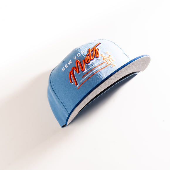 NEW YORK METS SCRIPT 59FIFTY FITTED HAT