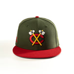CHICAGO BLACKHAWKS DEEP MOSS 59FIFTY FITTED HAT