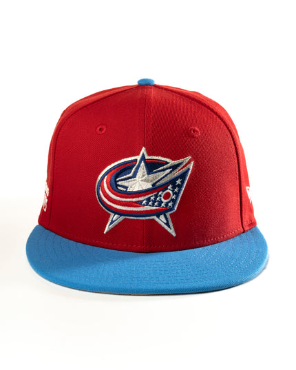 COLUMBUS BLUE JACKETS SCARLET STORM 59FIFTY FITTED HAT