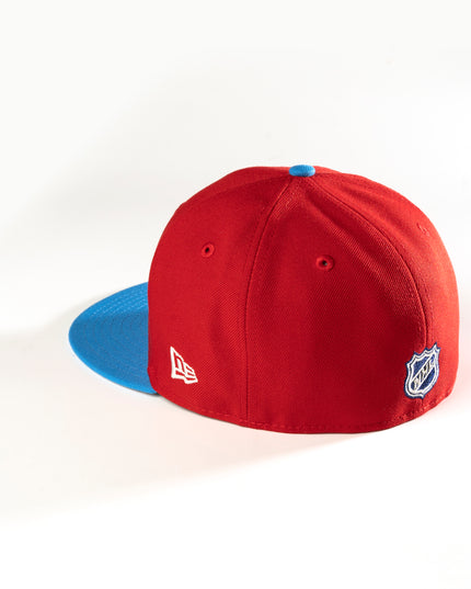 COLUMBUS BLUE JACKETS SCARLET STORM 59FIFTY FITTED HAT