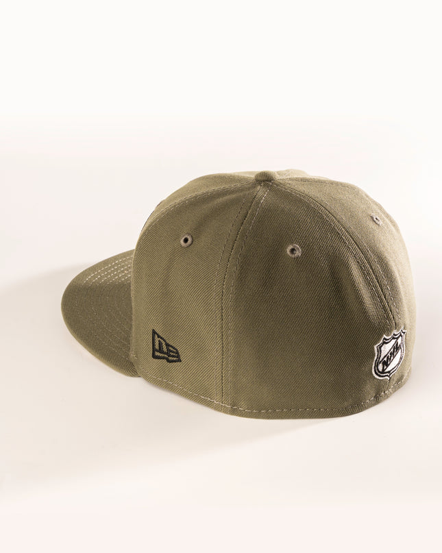 ANAHEIM DUCKS NEW OLIVE 59FIFTY FITTED HAT