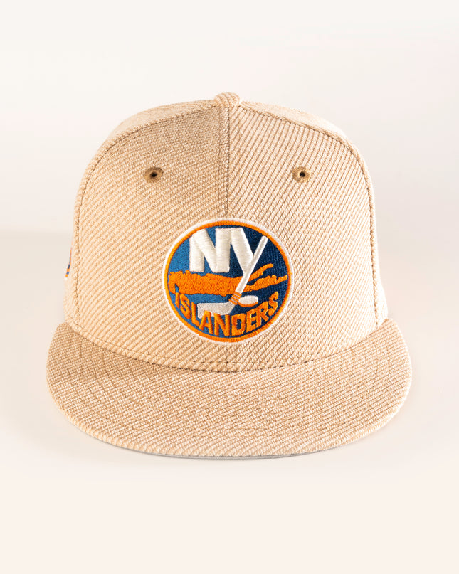 NEW YORK ISLANDERS TERRY TAN 59FIFTY FITTED HAT