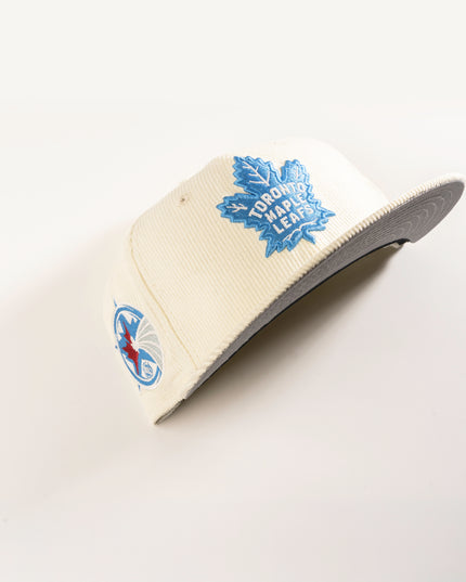 TORONTO MAPLE LEAFS OFF-WHITE CORD 59FIFTY FITTED HAT