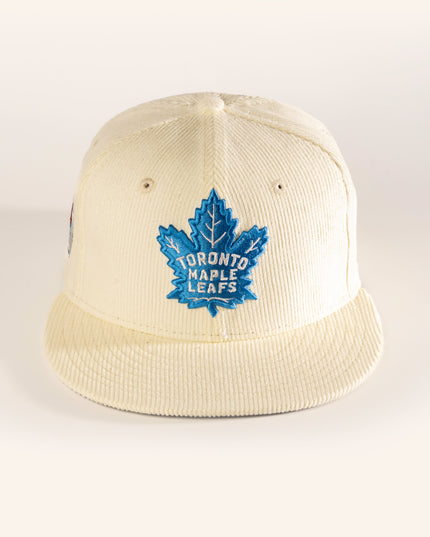 TORONTO MAPLE LEAFS OFF-WHITE CORD 59FIFTY FITTED HAT