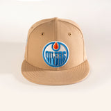 EDMONTON OILERS CAMEL CAMO 59FIFTY FITTED HAT