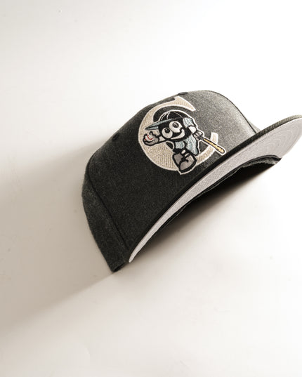 New Era 59Fifty Fitted Hat Potomac Cannons MILB Heather Black