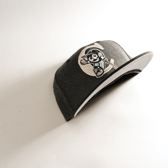 New Era 59Fifty Fitted Hat Potomac Cannons MILB Heather Black