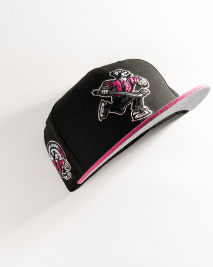 New Era Abbotsford Canucks Beetroot 59Fifty Fitted Hat AHL