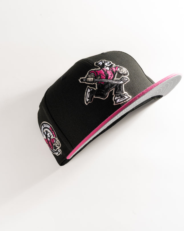 New Era Abbotsford Canucks Beetroot 59Fifty Fitted Hat AHL