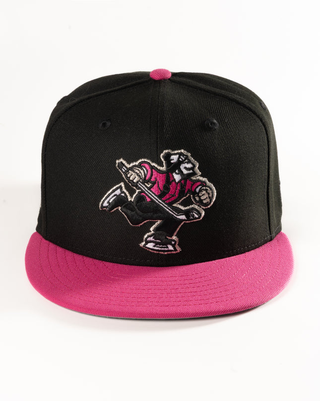 New Era Abbotsford Canucks Beetroot 59Fifty Fitted Hat AHL