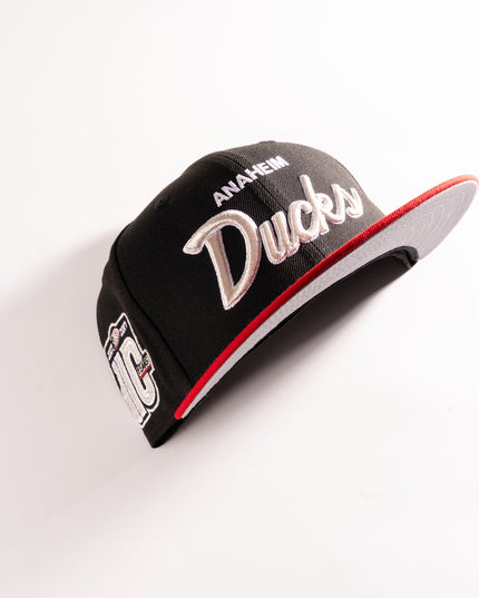 New Era Anaheim Ducks Script 59Fifty Fitted Hat NHL