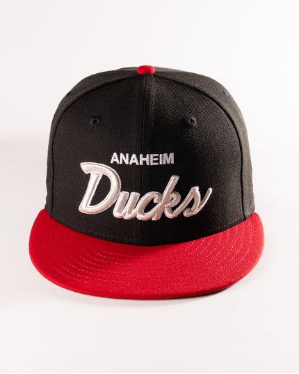 New Era Anaheim Ducks Script 59Fifty Fitted Hat NHL