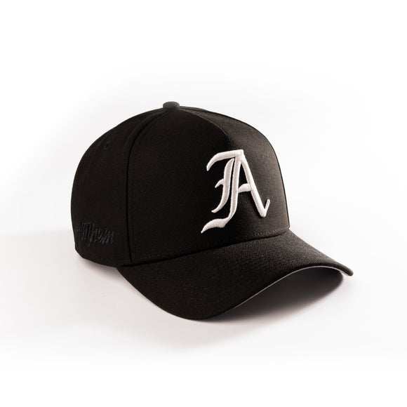 New Era Anthem Calligraphy Black Dome 9Forty A-Frame Snapback hat