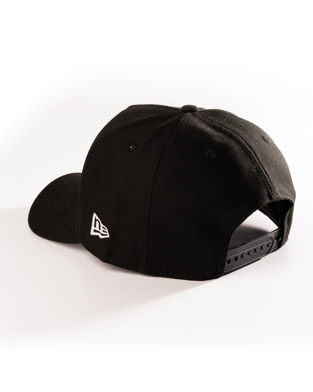 New Era Anthem Calligraphy Black Dome 9Forty A-Frame Snapback hat