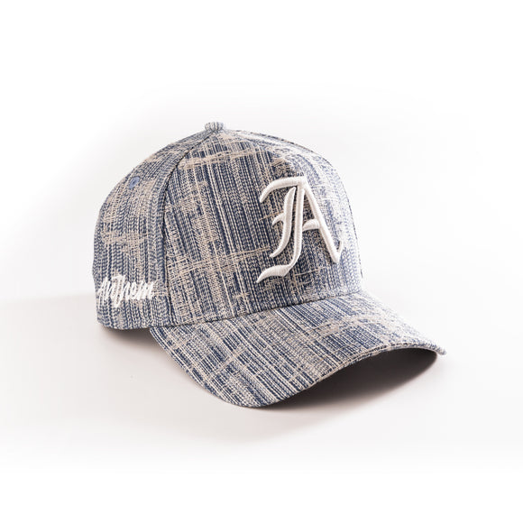 New Era Anthem Calligraphy Distressed Denim 9Forty A-Frame Snapback hat