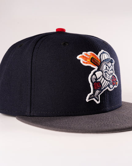New Era Anthem Torpedo 59Fifty Fitted Hat Navy Grey