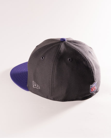 New Era Baltimore Ravens 59Fifty Fitted Hat grey purple NFL