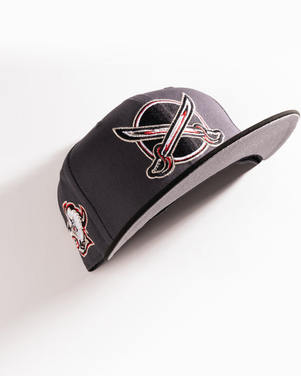 New Era Buffalo Sabres Crossed Swords 59Fifty Fitted Hat NHL Grey Black
