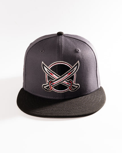 New Era Buffalo Sabres Crossed Swords 59Fifty Fitted Hat NHL Grey Black