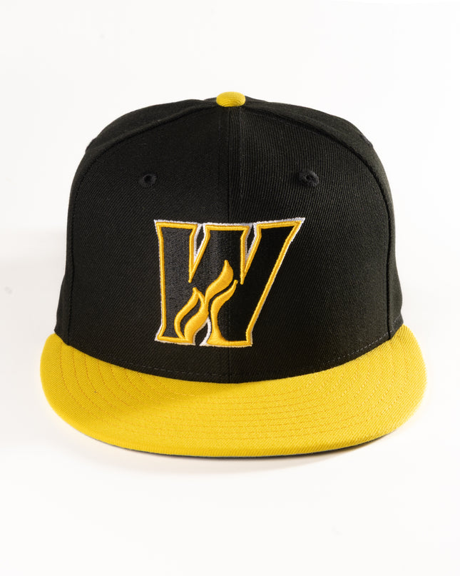 New Era Calgary Wranglers Grilled Yellow 59Fifty Fitted Hat AHL