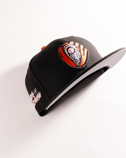 New Era Chesapeake Baysox Oyster Catchers 59Fifty Fitted Hat Black MILB
