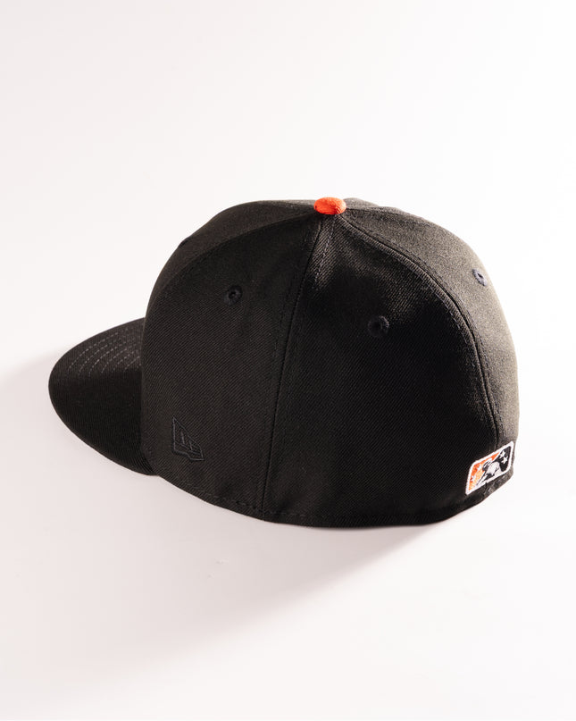 New Era Chesapeake Baysox Oyster Catchers 59Fifty Fitted Hat Black MILB
