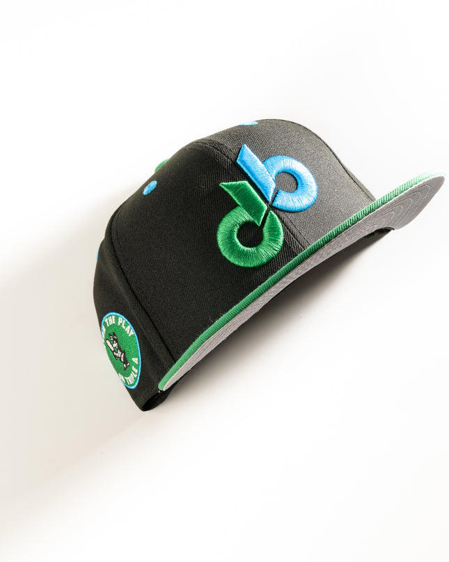 New Era Denver Bears 59Fifty Fitted Hat Black Green MILB