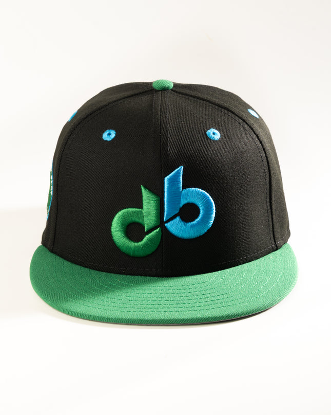 New Era Denver Bears 59Fifty Fitted Hat Black Green MILB