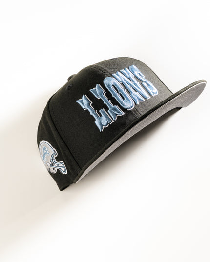 New Era Detroit Lions 59Fifty Fitted Hat Black NFL