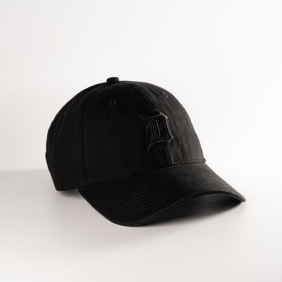 New Era Detroit Tigers Black On Black 9Twenty Adjustable Hat