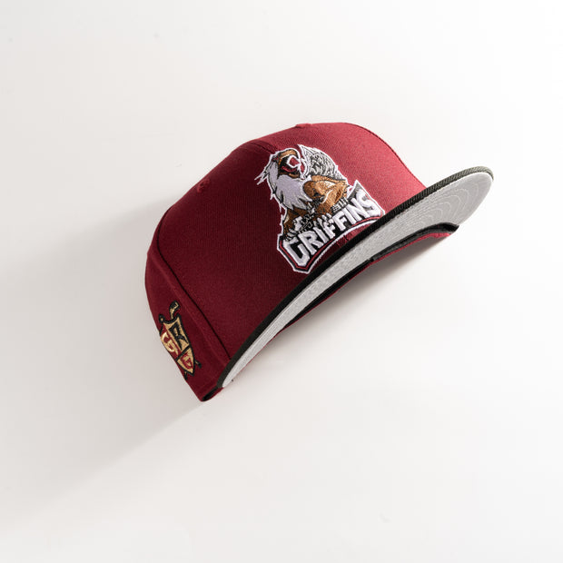 New Era Grand Rapid Griffins Cardinal 59Fifty Fitted Hat AHL