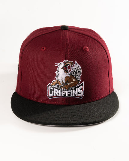 New Era Grand Rapid Griffins Cardinal 59Fifty Fitted Hat AHL