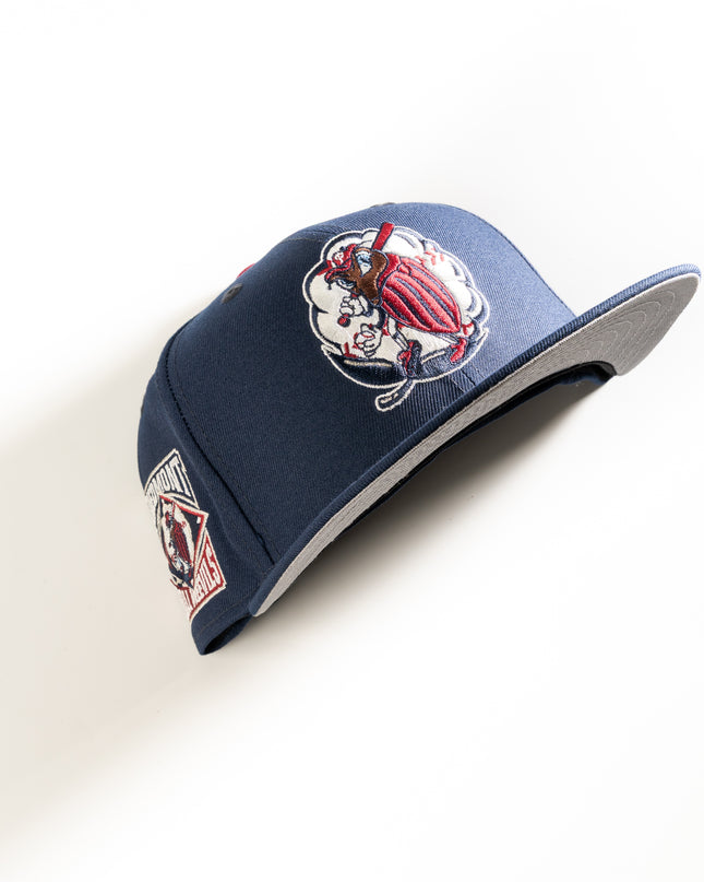 New Era Kannapolis Intimidators Piedmont Boil Weevils59Fifty Fitted Hat Blue MILB