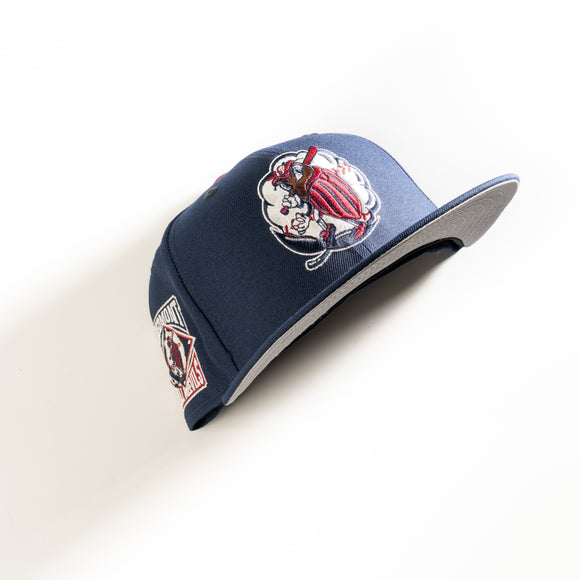 New Era Kannapolis Intimidators Piedmont Boil Weevils59Fifty Fitted Hat Blue MILB