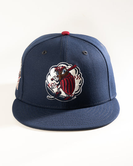 New Era Kannapolis Intimidators Piedmont Boil Weevils59Fifty Fitted Hat Blue MiLB 