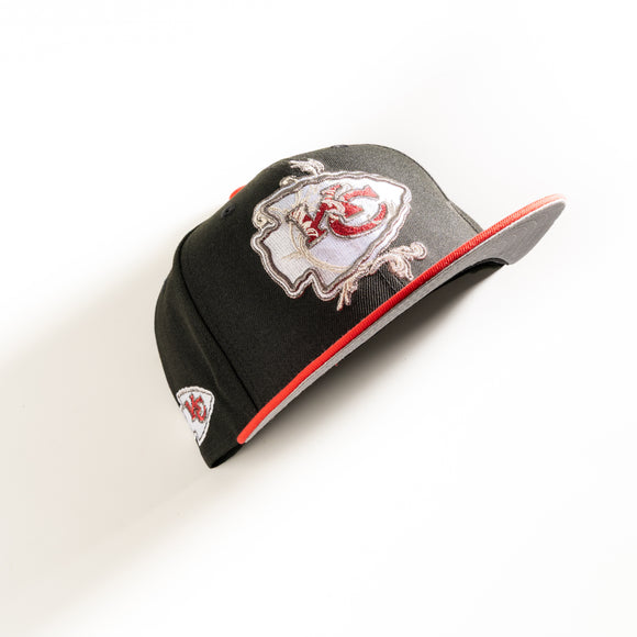 New Era Kansas City Chiefs 59Fifty Fitted Hat black red NFL
