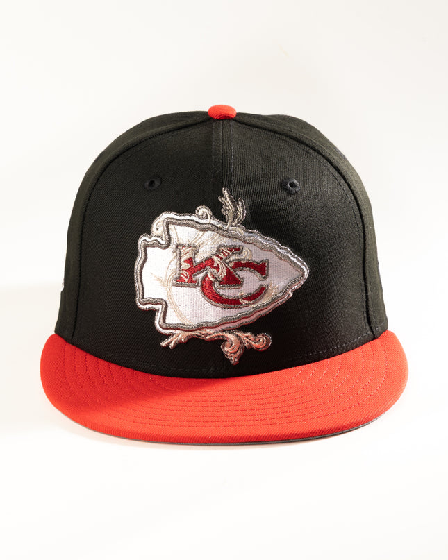 New Era Kansas City Chiefs 59Fifty Fitted Hat Black Red NFL