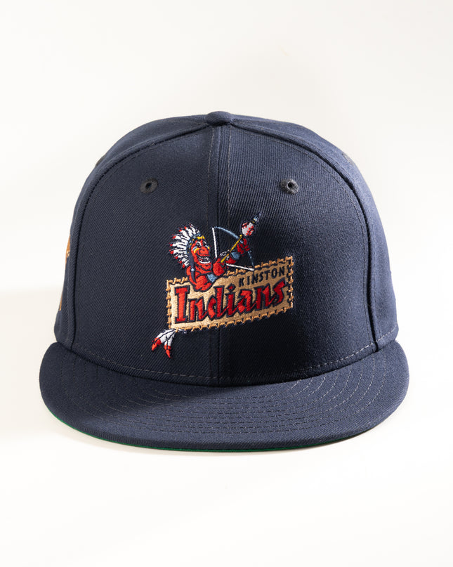 New Era Kinston Indians 59Fifty Fitted Hat Navy Milb