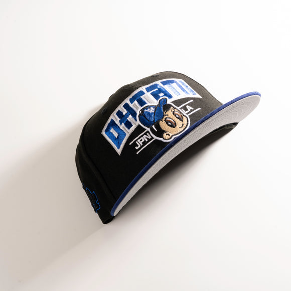 New Era Los Angeles Dodgers Shohei Ohtani Jpn To La v1 59Fifty Fitted Hat Black Blue MLB