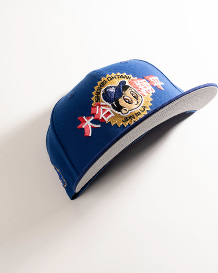 Los Angeles Dodgers Shohei Ohtani Jpn To La v2 59Fifty Fitted Hat Blue MLB